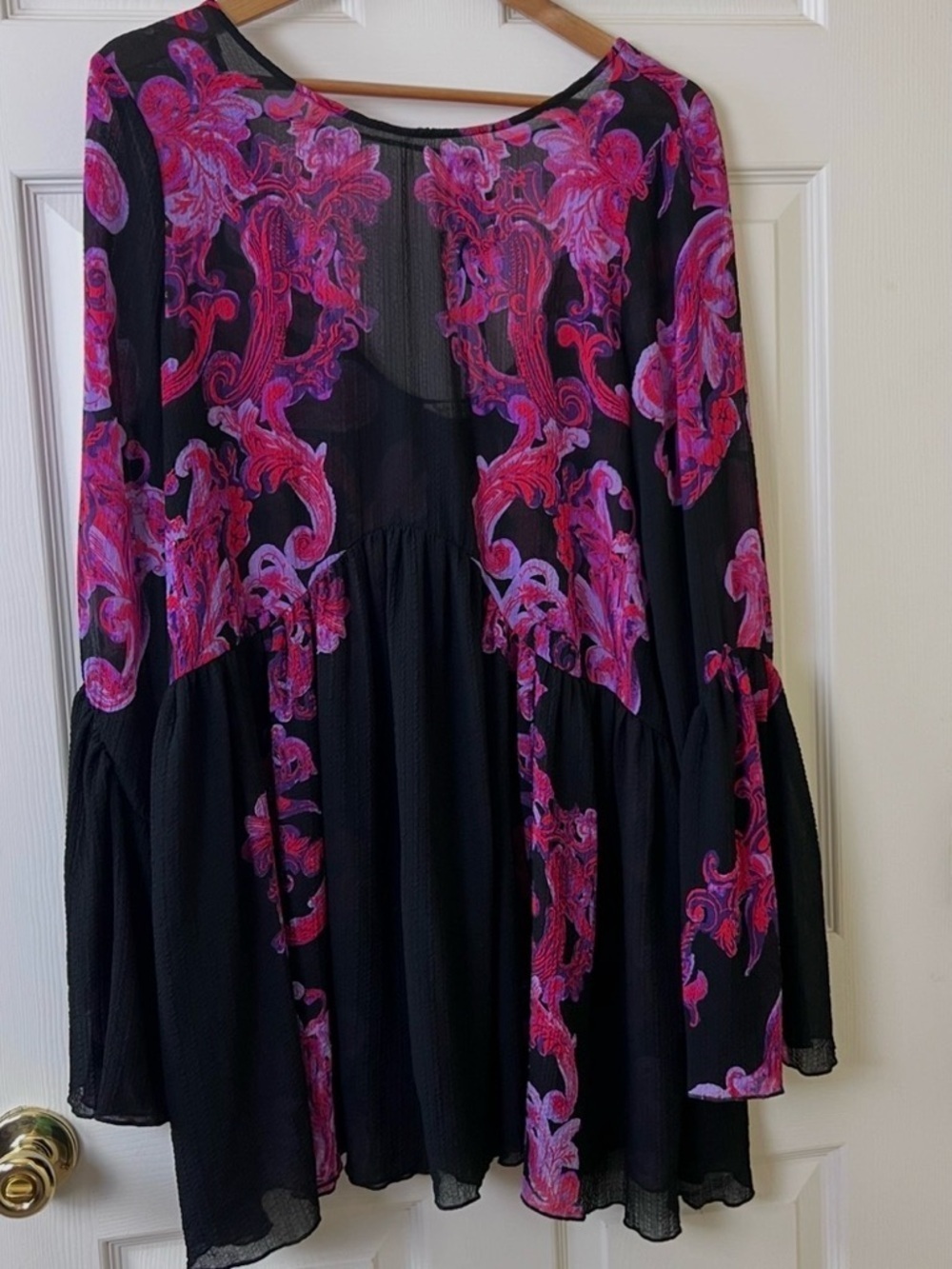 Free People Dress Mini Boho Floral - image 5